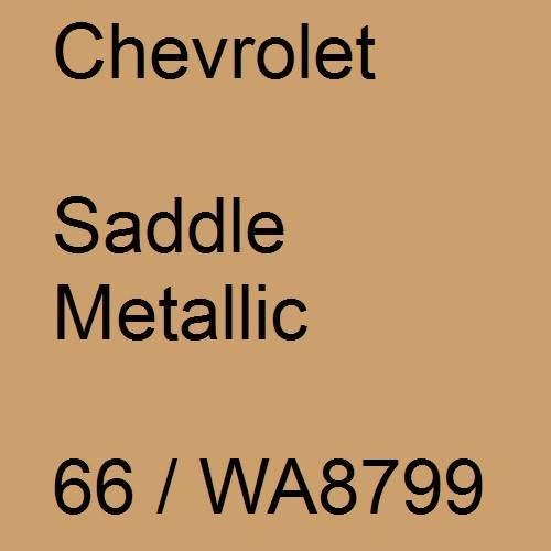 Chevrolet, Saddle Metallic, 66 / WA8799.